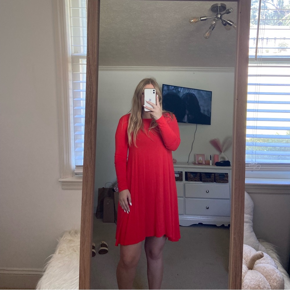 Old Navy Fall red dress